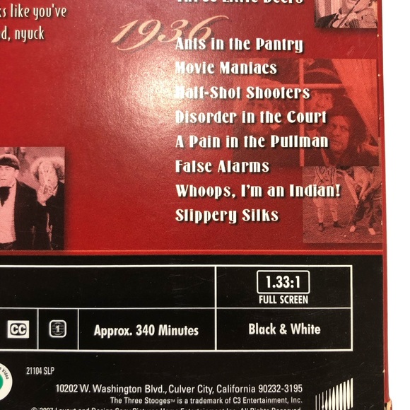 The Three Stooges Volume 1 & 2 DVD Collections 1934-1939 - Picture 12 of 15